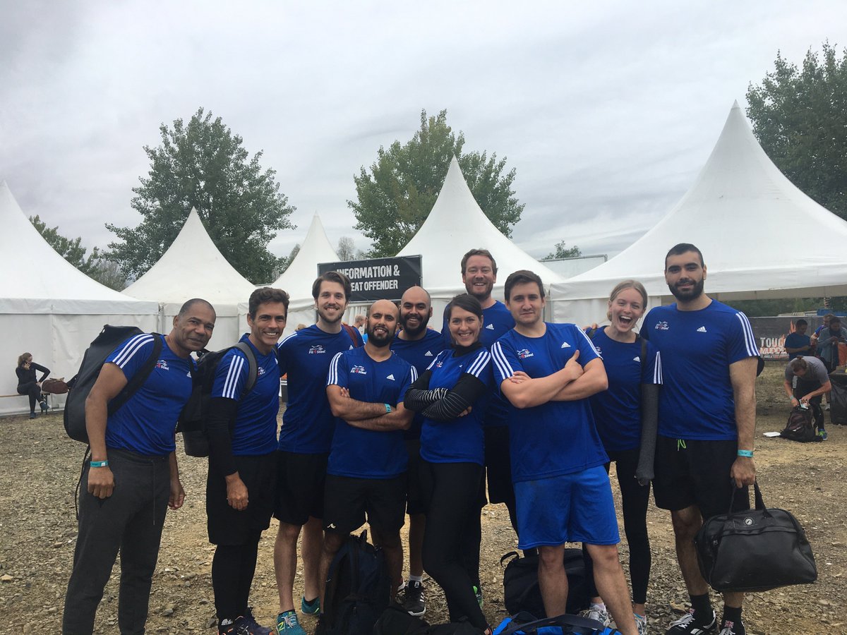 kloeckner_i's tweet photo. What a day! Last Saturday 10 of us attended the @ToughMudder, 9km full of fun, mud and obstacles. All of us crossed the finish line savely, happy (and very dirty)😅 We all came to the same conclusion: Let´s do it again! #fit4steel #TougherTogether #challengeyourself https://t.co/kuKb2LZhXa