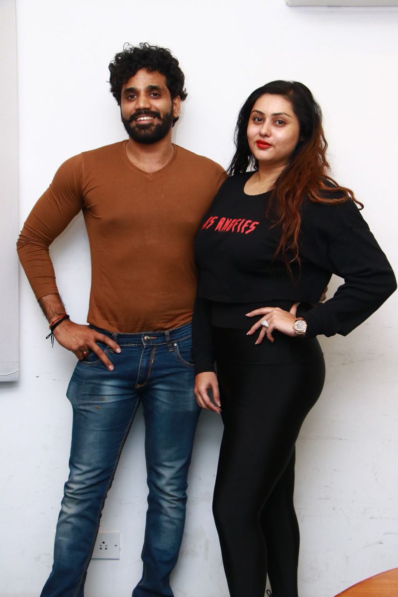 CineTimee's tweet image. #Namitha &amp;amp; #Veera At #KoothanAudioLaunch !
@inamitha ! @ShiekPro ! @Venkeysfilm !
#CineTimee !