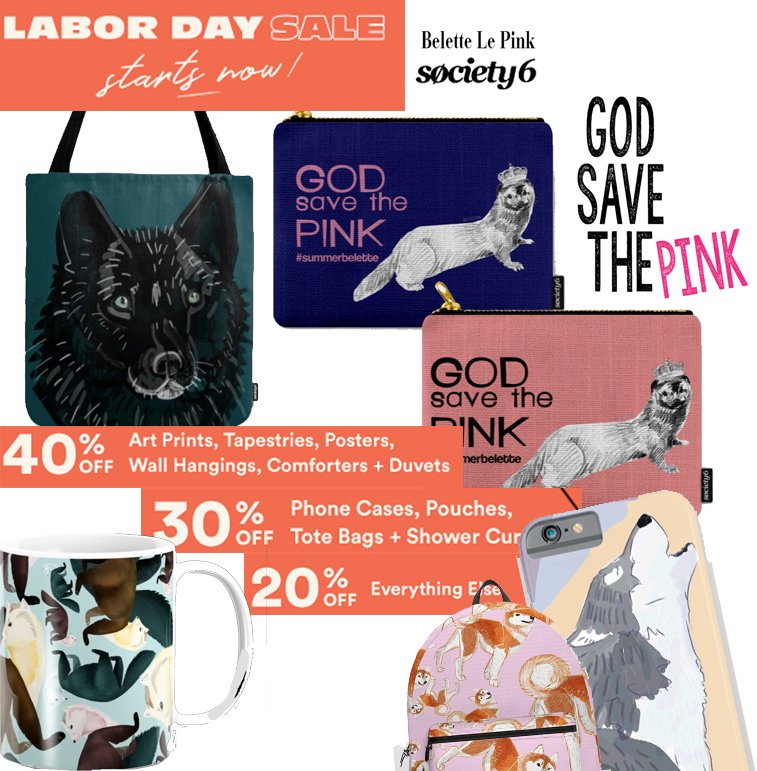 BeletteLePink's tweet photo. up tp 40% OFF #LaborDaySale on my @society6 
@BeletteLePink designs for #LaborDayWeekend 
#animalart #animaldecor #baggage #backpacks #giftideas #sales #discount #society6 @Society6max @society6home #weasels #ferrets #totebags #studiobags #pouches
https://t.co/u8BPNPpHy0 https://t.co/CiAYZsV4q8