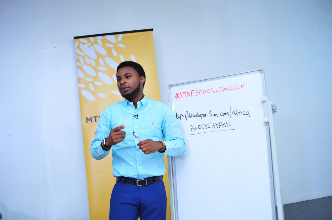 Stunner_Guy's tweet photo. Live at the @MTNFoundationNG empowerment and employability workshop, we have got @femiolaoso talking the scholars through blockchain technology, how it works and how they can use the technology to their advantage.
#MTNFScholarships2018 https://t.co/I6xwgPYKvi