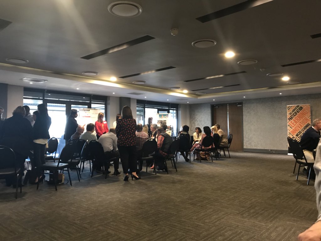 KellyAMeier's tweet photo. An innovative way to recognize and celebrate learning innovation - Learning Innovation Speed Dating to select our Learning Idols #LIA2018 https://t.co/GbHG85xE12