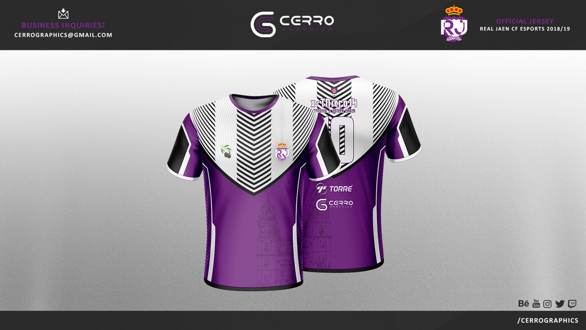 CerroGraphics's tweet photo. Introducing the official #Jersey 2018/19 for @RJaenCFeSports! 🔥
HD: https://t.co/9LbFA2W407 …
Any feedback is appreciated! 💜 https://t.co/jE4XAycl4n