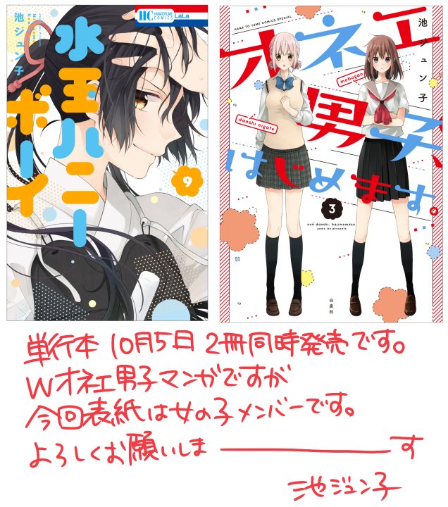 最新情報 水玉ハニーボーイ 5 池ジュン子直筆等身大キャライラスト入り