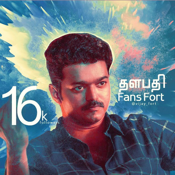 Thank you each and every one for your support to our page <a href="/vijay_fort/">தளபதி Fans Fort</a> 🙏 Apart from #Thalapathy related trying to help ppl through this online platform as medical/studies sharing  authentic news Thank you all😊🙏
#16KforVFF Thank you @RideRocker bro for this wonderful design ❤️