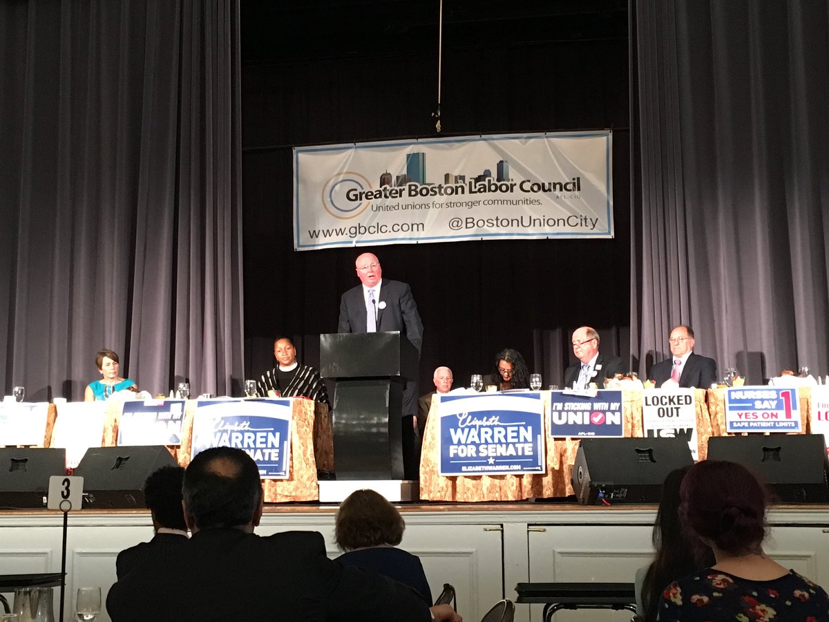 massaflcio's tweet photo. President of MA AFL-CIO @StevenATolman asks why Gov. baker has not taken action as @Usw04 continue to be locked out by @nationalgridus threatening workers lives and public safety. “Today is Labor Day. Today is our day.”  #1u #solidarity #Labor2018 https://t.co/Zgsnkx5L8j