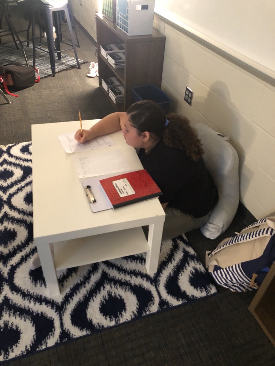 SandersBIS's tweet photo. Testing out the different seating options during review! #flexibleseating https://t.co/Ttp7EGduOy