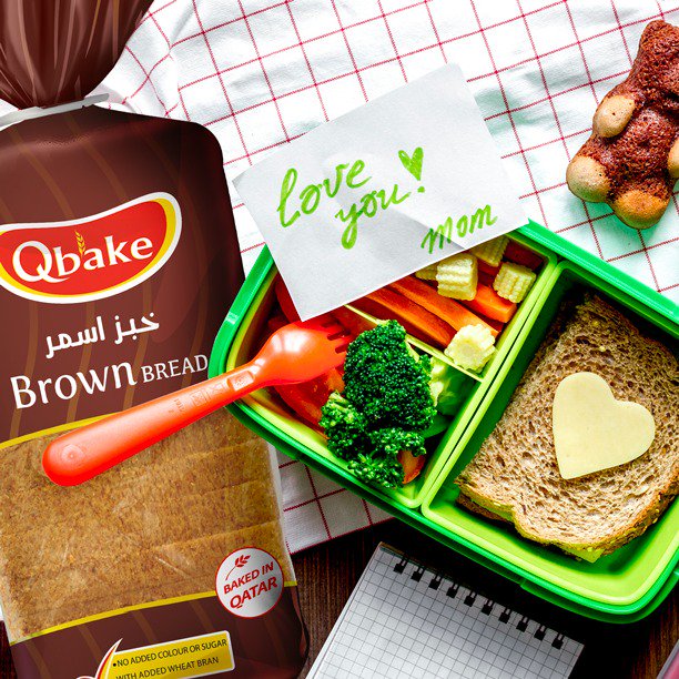 QbakeArabia's tweet photo. Pack your kids a healthy lunch with Qbake Brown Bread which is packed with fibre.
#Qatar #Doha #MadeInQatar #BackToSchool #Qbake https://t.co/6DlhNEzyrZ