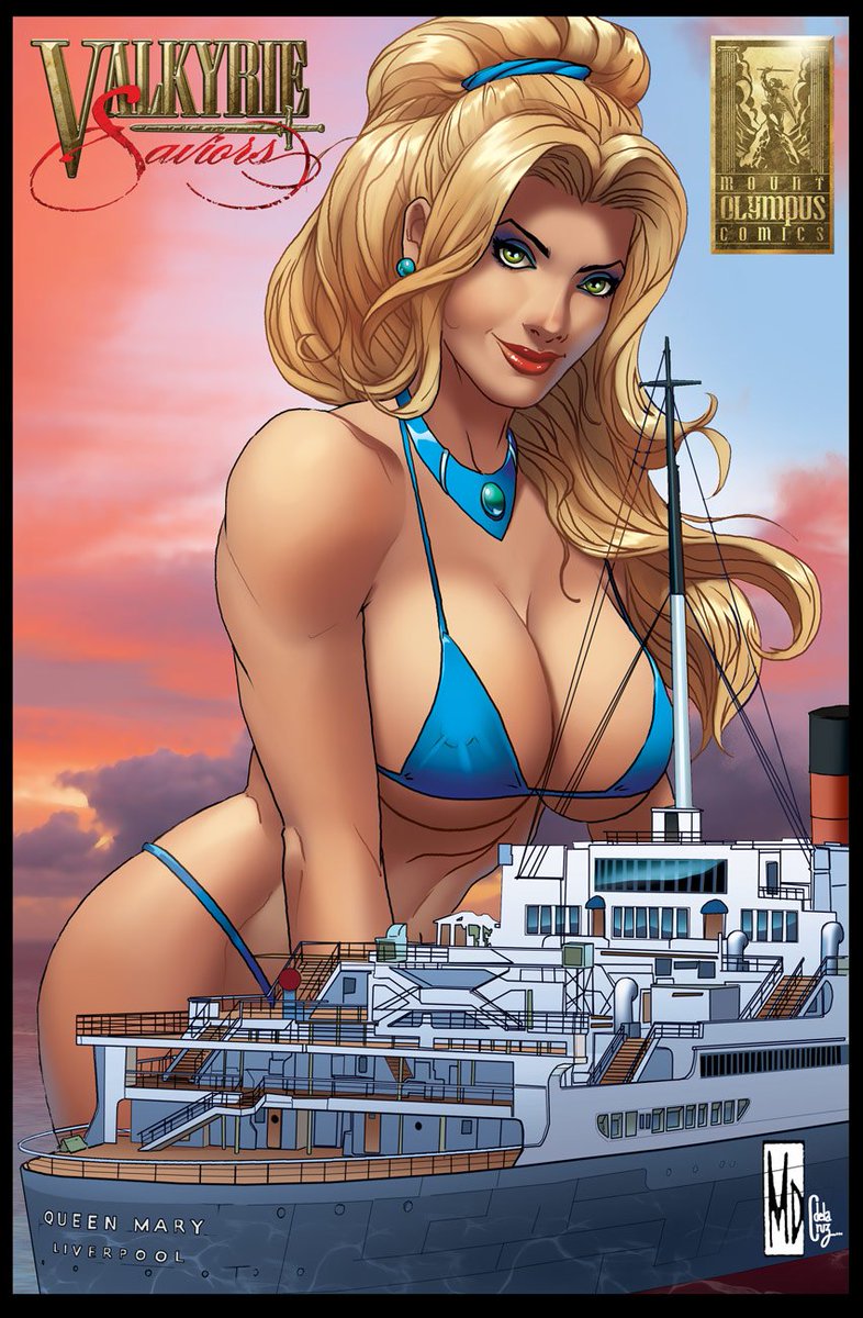 mtolympuscomics's tweet photo. Here is the Valkyrie Saviors half of the Long Beach Comic Con 2018 variant covers! Art by Michael DiPascale and Ceci de la Cruz! The show starts this Saturday, we'll be in Artist Alley table C5! https://t.co/lPnIcpbDqO #comicconweekend #artistalley #variants #bikini #patriotika https://t.co/lzv0IowyXk