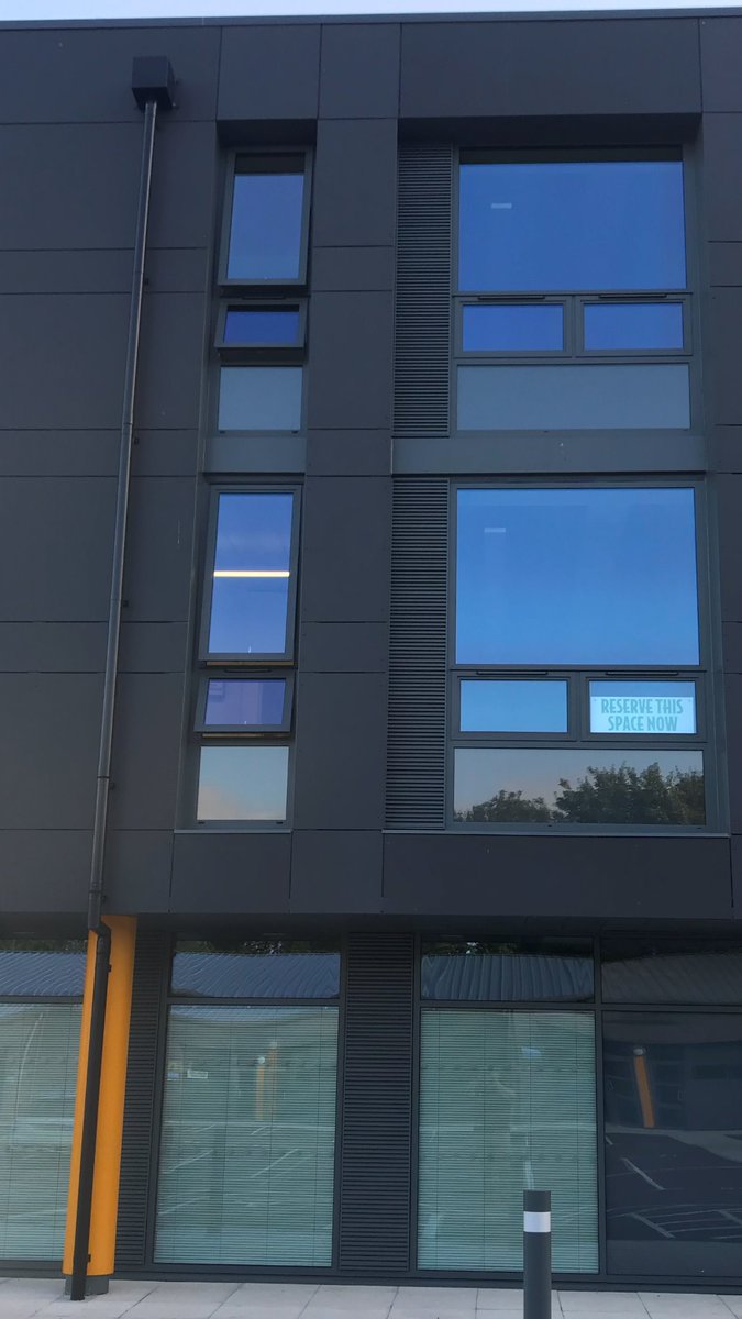 Check out our AVS34 SM Louvres installed at Chichester Enterprise Centre #louvres #aluminium #chichester #construction #ventilation #ventilators