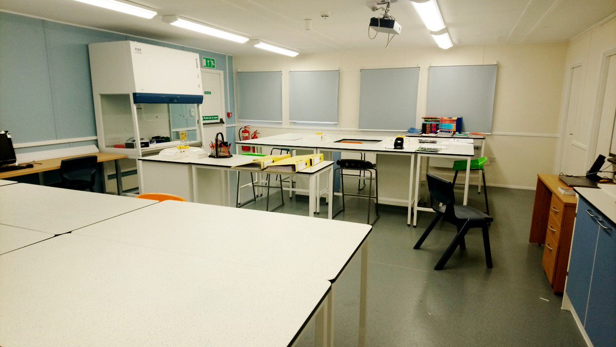 MHPCLtd's tweet photo. An impressive new Science Lab, just part of our latest completed proposal, at a Further Education College in Somerset. In partnership with @PropertyCareSPC 

#PropertyManagement  
#BackToSchool2018 
#EducationMatters 
#Technicians 
#Development https://t.co/gO7CEY8vTu