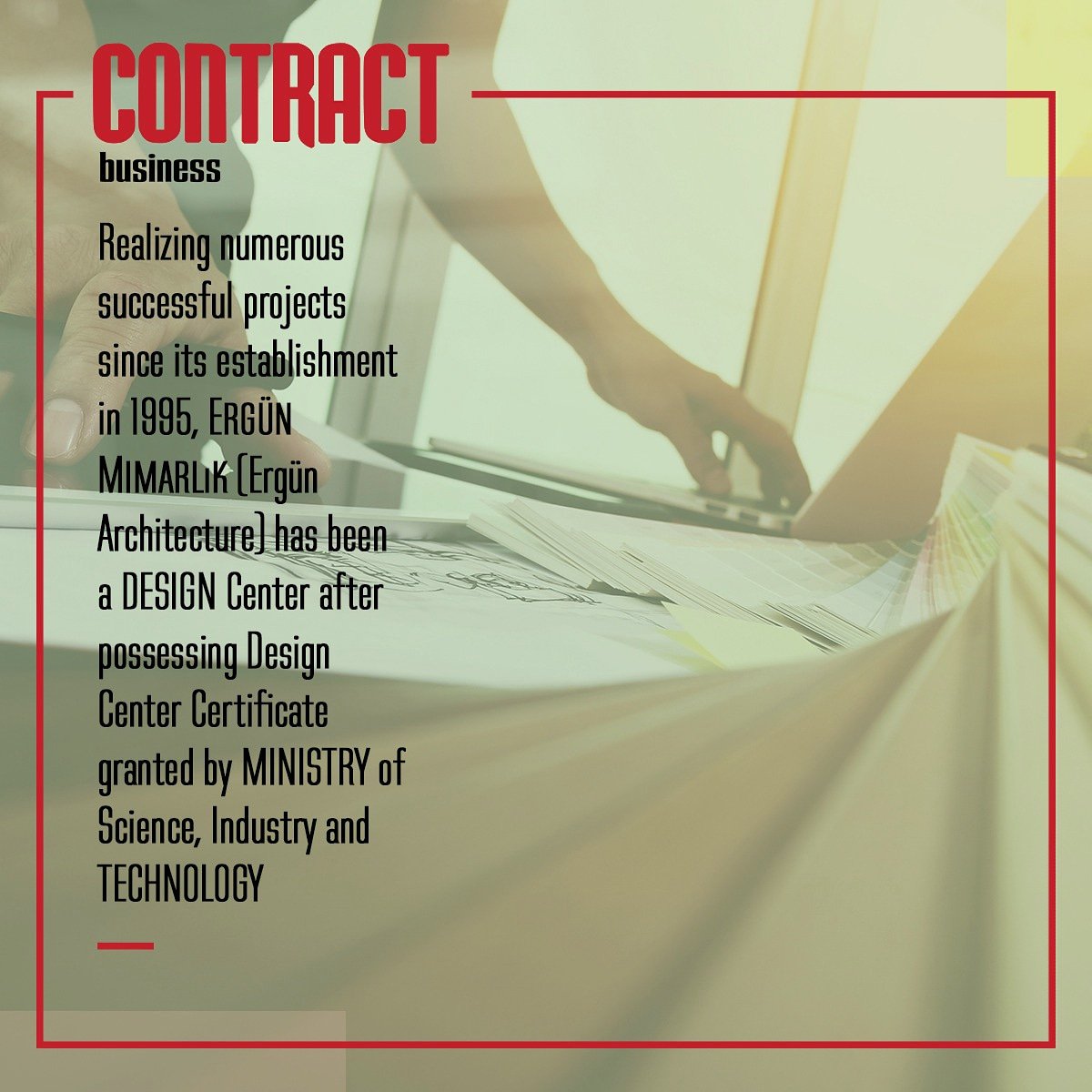 contractbusinss's tweet photo. Realizing numerous successful projects since its establishment
in 1995, Ergün Mimarlık (Ergün
Architecture) has been a Design Center after possessing Design
Center Certificate granted by Ministry of Science, Industry and
Technology
#turkey #discoverth https://t.co/2n4e7sFuyb