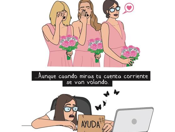 El verano, además de grupúsculos de medusas portuguesas, trae bodas... ow.ly/FQG530lF7yZ #Viñeta #ParaImperfectas <a href="/Mujerhoy/">Mujerhoy</a>