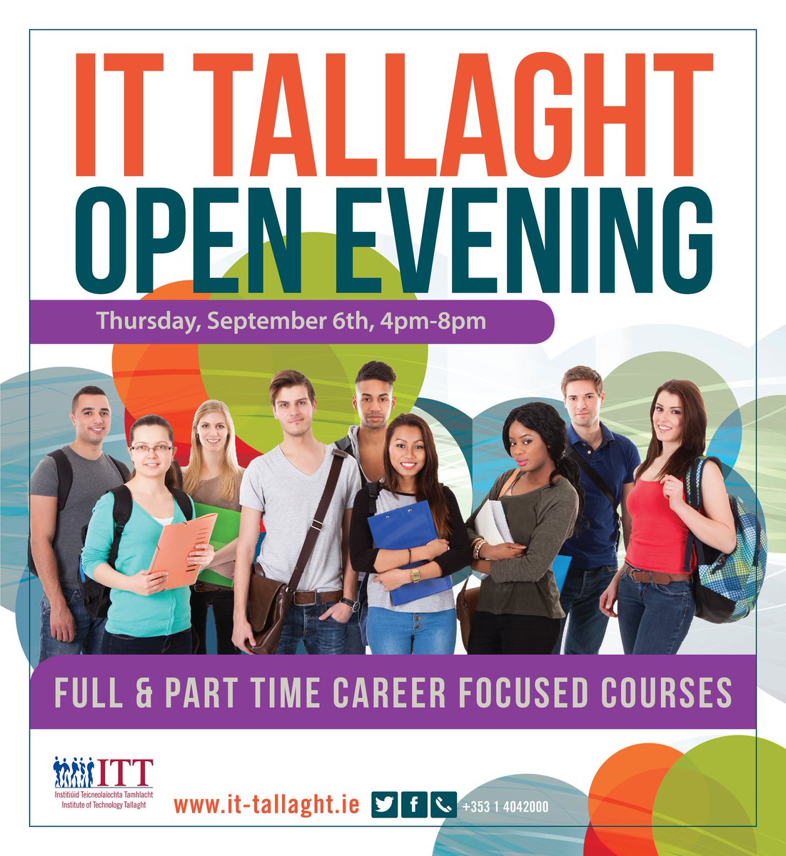 A busy and exciting week ahead as 1st year orientation starts tomorrow, find the orientation timetable here: bit.ly/2NdNBsX
Also this week, we have our open evening, allowing parents and future students the chance to find out more about courses, the college and #TUDublin