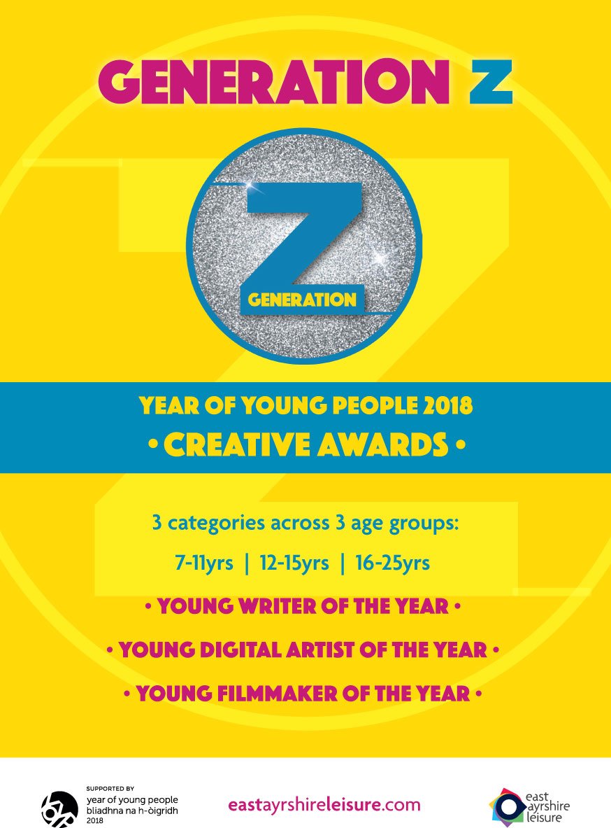 Dick_Institute's tweet photo. Enter your works of creative writing, digital art or film to our Year of Young People 2018 CREATIVE AWARDS! Open til 30th September! #YOYP2018 @YOYP2018 @EventScotNews @EALeisure  https://t.co/8uF3uiwh7f https://t.co/UberlmxIAt