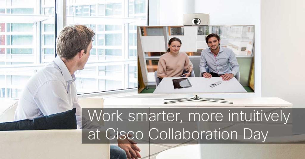 CiscoCollab's tweet photo. How can you help your teams work smarter, more confidently, and closer together? Learn more at Cisco #Collaboration Day https://t.co/TrdZZIS8HJ #videoconferencing https://t.co/PfwKP9eew3