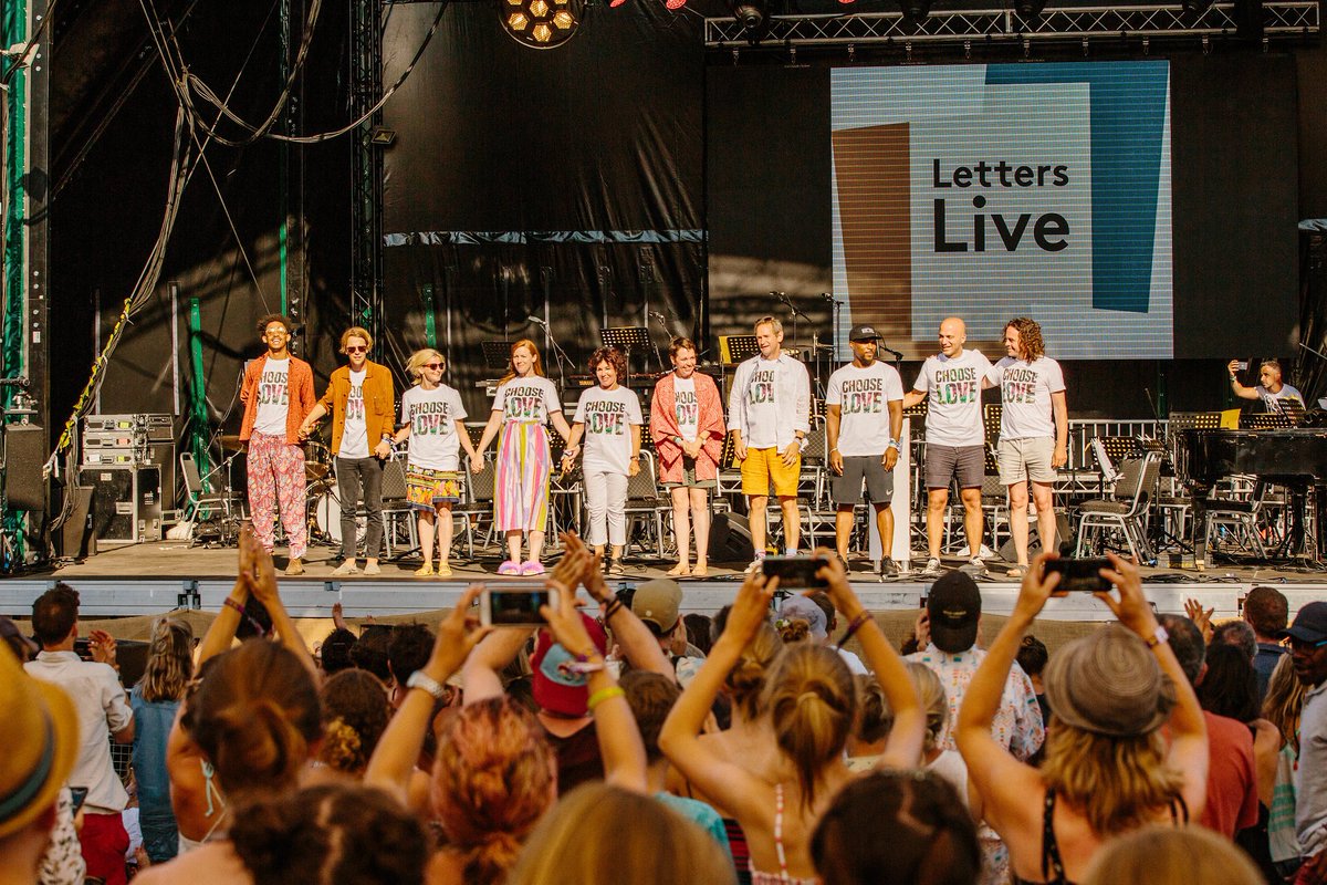 WildernessHQ's tweet photo. We have teamed up with Charity @HelpRefugees to produce these gorgeous organic cotton T's - as modelled by the @letterslive crew. Every t-shirt we sell will raise enough to buy fruit and vegetables for a family for a month. Get involved and Choose Love! x 
https://t.co/r48bRuoQj5 https://t.co/9Ca98N4hsi