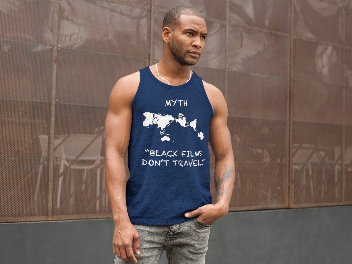 BlkFilmsTravel's tweet photo. 20% OFF LABOR DAY SALE!! Conscious apparel dispelling the myth that Black films don't make money overseas!  Great GIFTS for FILM LOVERS and lovers of TRUTH. T-Shirts, Hoodies, Tank Tops, Totes, Beanies and Caps. #WearTRUTH GET YOURS at https://t.co/ezlHjJbPXs https://t.co/VgpKOIPAIs