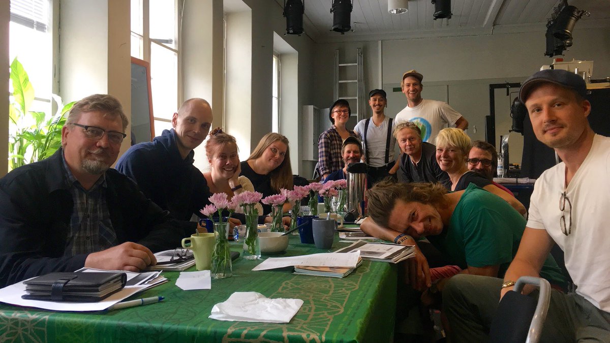 klockriket's tweet photo. Äntligen! 
Eventually the rehearsals started.
#MaratSade 
#peterweiss 
#juhahurme 
#coproduction #sirius #mestola ⁦@UniversumRY⁩ 
October 20!
#helsinki https://t.co/cnC8dWMAYJ