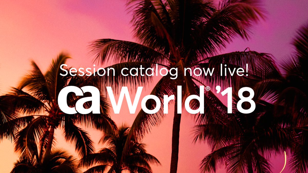 BillyORiordanCA's tweet photo. This #CAWORLD session catalog is impressive. Over 500 sessions to empower your business with the knowledge on how to succeed in the digital future: https://t.co/rR3kamVSWm https://t.co/jYdNhtS6I4