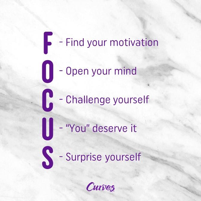 Keep focused and remember how amazing you feel after a workout! What will you focus on today? #CurvesStrong #FitnessPenarth #FitnessCardiff #GymPenarth #LadiesOnlyGymPenarth #LovePenarth