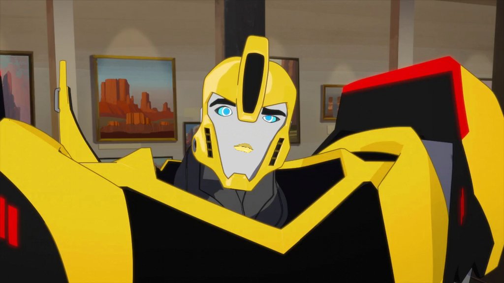 lilbotprime's tweet photo. my art of female autobot bumblebee both in robot and human form. https://t.co/7qt6VH1biI