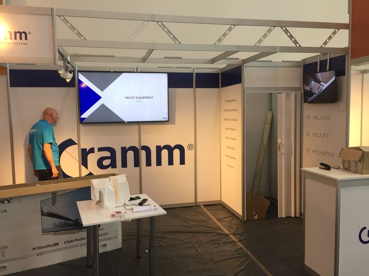 Cramm_Y_S's tweet photo. Preparing our stand for the #SMM2018. The leading international maritime trade fair will take place from 4-7 September in Hamburg, Germany.  You are more than welcome to visit us in Hall B7 - Stand 404. Will we meet you there? https://t.co/NnTTuKxlL5