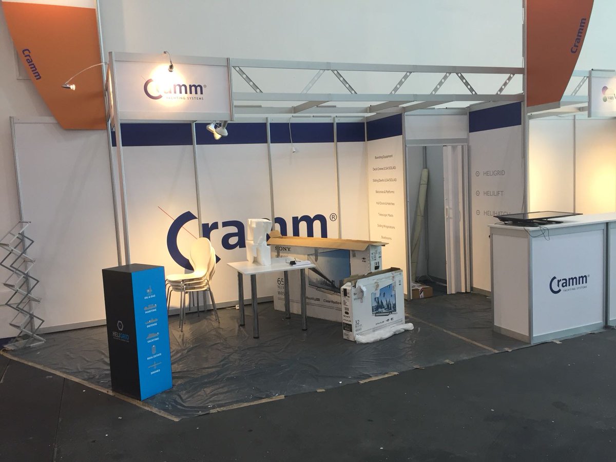 Cramm_Y_S's tweet photo. Preparing our stand for the #SMM2018. The leading international maritime trade fair will take place from 4-7 September in Hamburg, Germany.  You are more than welcome to visit us in Hall B7 - Stand 404. Will we meet you there? https://t.co/NnTTuKxlL5