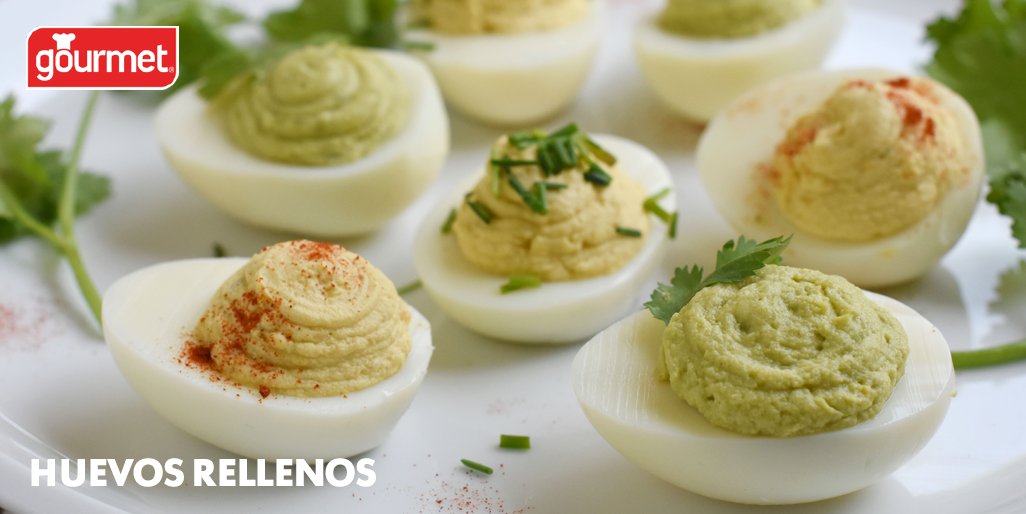 Gourmet_cl's tweet photo. Huevos rellenos, una entrada o aperitivo que en tan solo 15 min está lista. 
Aprende a prepararla aquí: https://t.co/cFHigQ95kK https://t.co/P5Z0TwKWvz