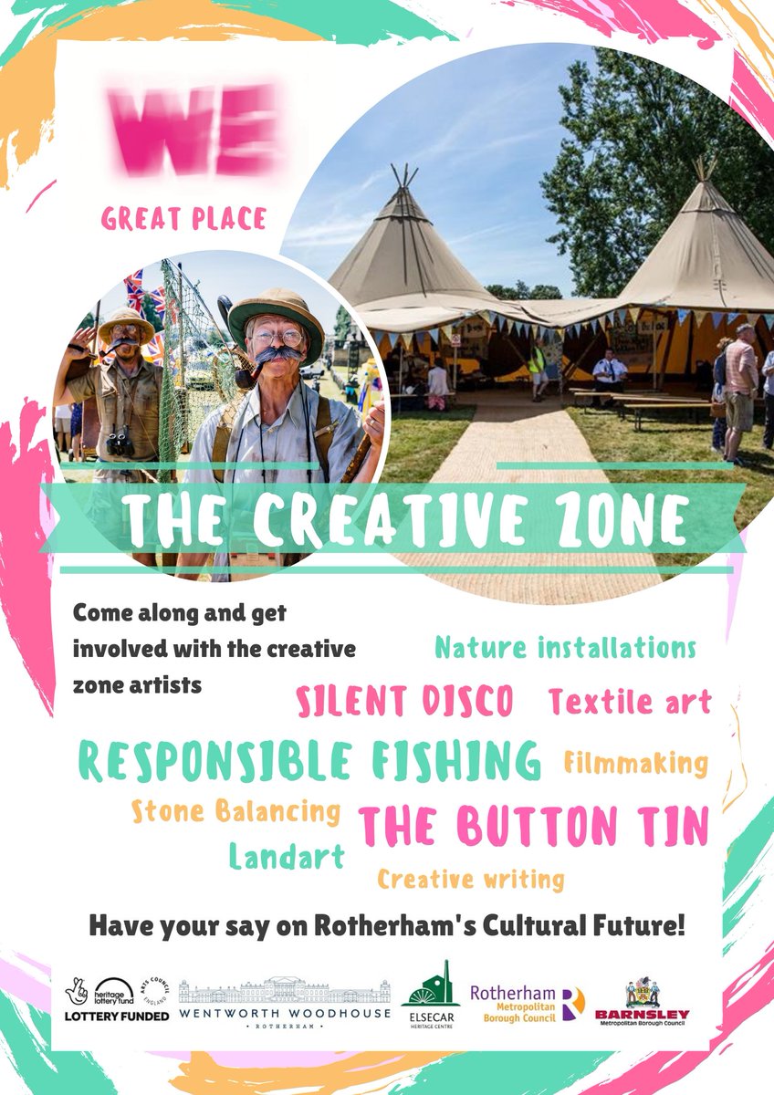 GreatPlace_WE's tweet photo. Another great event is happening this weekend - the Rotherham Show!
Come find our team at the Great Place #Creative Zone in the Tipi and feel inspired! There will be lots of amazing activities waiting for you! #wegreatplace #rotherhamshow2018 https://t.co/PKfnBUUKm6