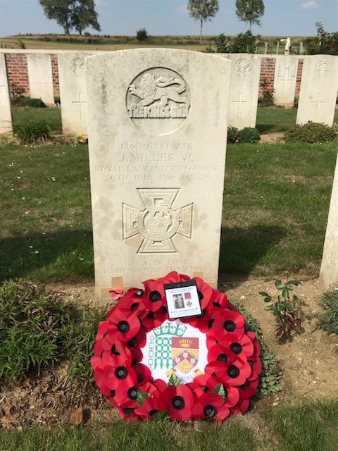 LindsayHoyle_MP's tweet photo. #Chorleys James Miller The Kings Own Royal Lancaster Regiment was awarded the Victoria Cross, when he showed ‘heroic courage and self sacrifice and gave his life with a supreme devotion to duty’
A memorial can be found at St Paul’s Church #Withnell https://t.co/nfIpREtLSq