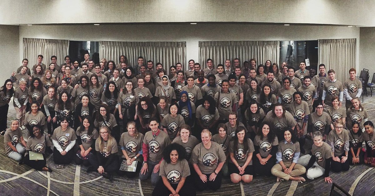 peacecorpsma's tweet photo. #Throwback to #Staj98 at staging two whole years ago! Hey, #Staj100, how are you feeling? Ready to begin your journey? We can’t wait to welcome you! #55YearsofFriendship https://t.co/MdMcZ796UX