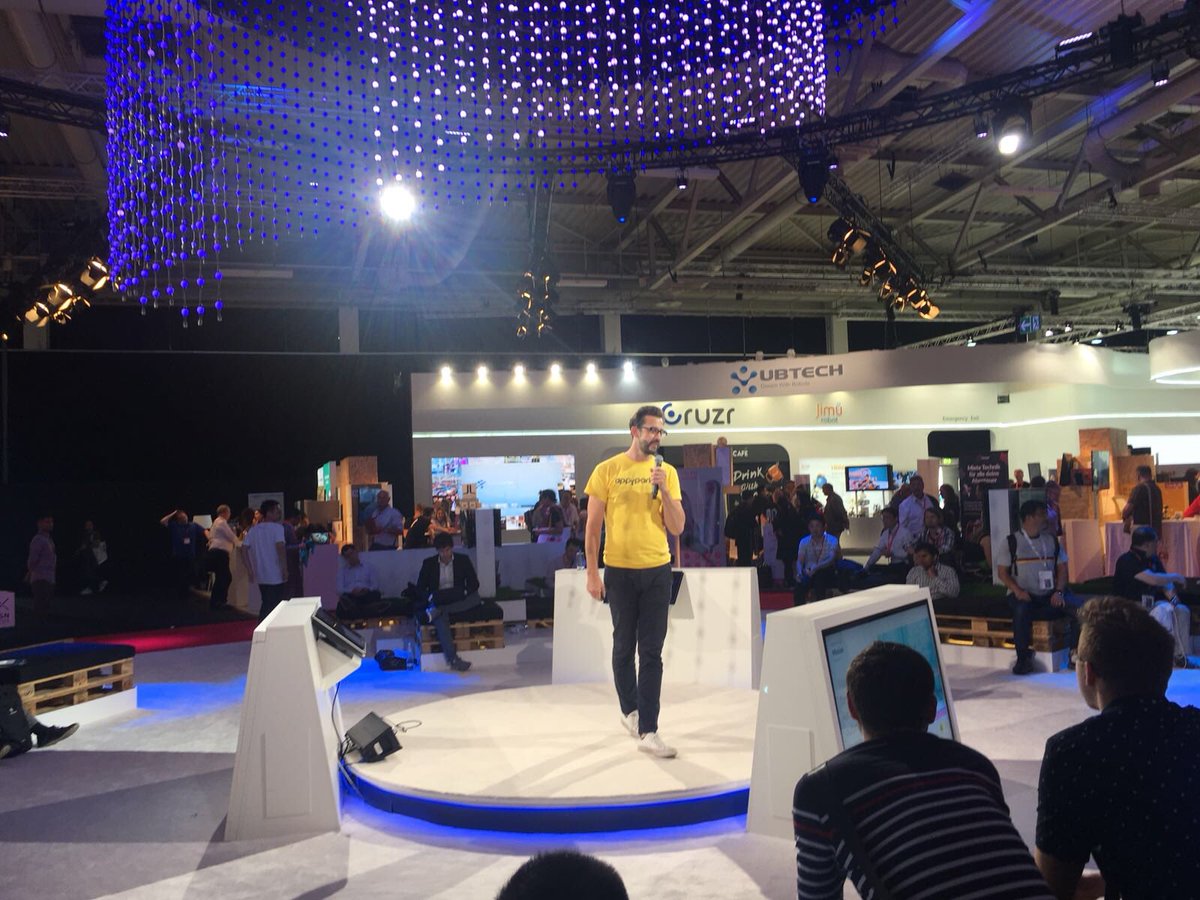 BenBoutcherWest's tweet photo. Our own @DanHubertAppy taking the crowd at #ifa #technology #conference through the process of #makeparkingforgetable @AppyParking #mobility #maas #international #expansion #leak #kerbsidecompliance #city #smart #tech #connected https://t.co/kao8ICQd6r