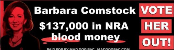 A_Siegel's tweet photo. @JenniferWexton @GabbyGiffords @RepComstock @billclarkphotos @GiffordsCourage Hmmm: candidate w/Gabby Giffords support or one w/$130,000 of @NRA cash ...
@Dumpstock and #ElectWexton in November 2018.
#ExtremistComstock is at odds w/#VA10 voters.
https://t.co/BlRtVS2msQ https://t.co/vPmwv1zwPw