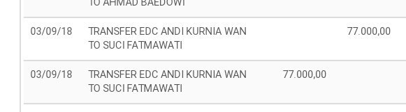 Drewfatma1's tweet photo. @BANKBRI_ID  konsumen saya transfer ke BRI LINK memangbada saldo masuk sebesar 77rb tapi saldo tersebut terdebet 77rb. Ini gimana? https://t.co/js53O0yYfz