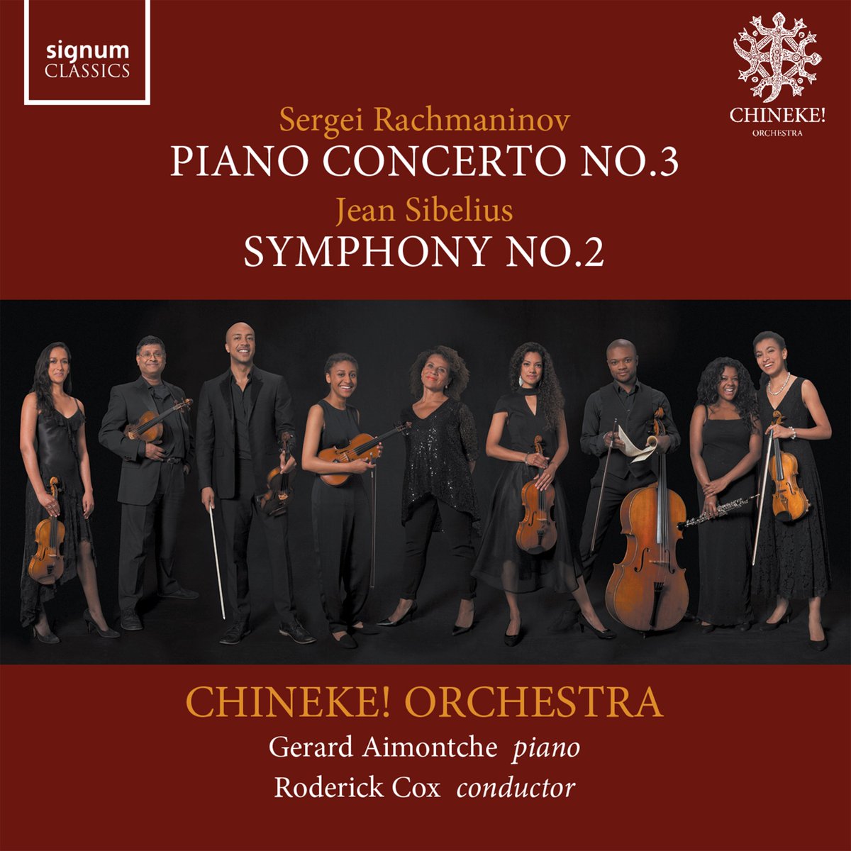 We're thrilled to be releasing this new Chineke! album with <a href="/SignumRecords/">Signum Classics</a> on 28th Sept, featuring @rcoxmaestro and #GerardAimontche. Pre-order your copy today! hyperurl.co/ChinekeRachSib… 
<a href="/chichinwanoku/">Chi-chi Nwanoku CBE</a> #Rachmaninov #Sibelius #classicalmusic