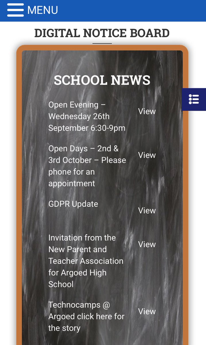 Argoed High School Open evening