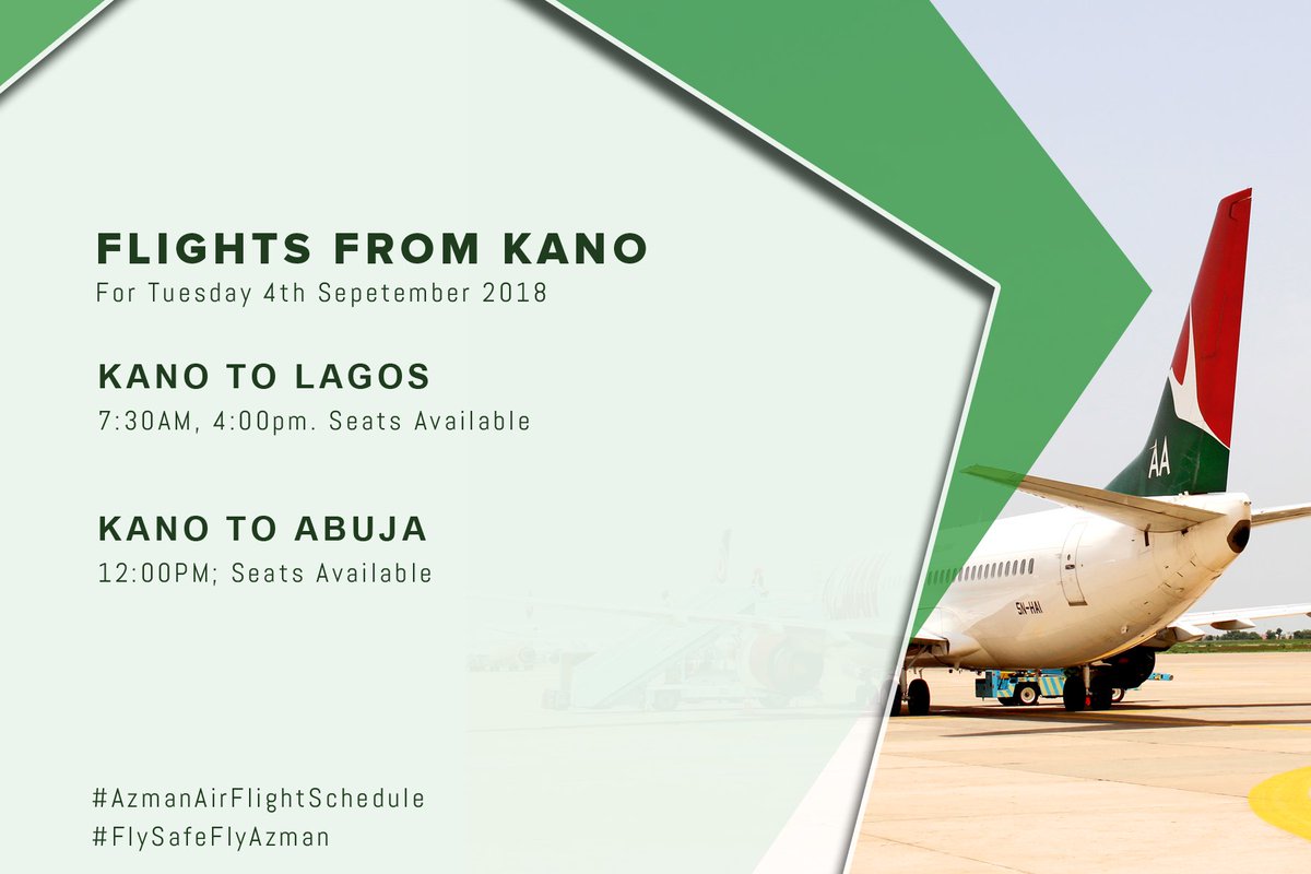 AzmanAir's tweet photo. #AzmanAirFlightSchedule for Tuesday 4th September 2018
It takes a second to #RT
Book your Seat now on https://t.co/QVwapWYK3Q
#FlySafeFlyAzman https://t.co/5QSrpZVWlY