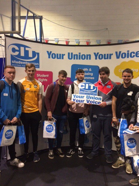 MTU_CorkSU's tweet photo. That's a wrap for the first day of the @CIT_ie #Fresher Registrations. We really enjoyed meeting you all today and look forward to meeting many more throughout the week. Don't forget to follow us on our Social Media to keep up to date with all the goings on with #CITSU https://t.co/VxhPDyEmwI