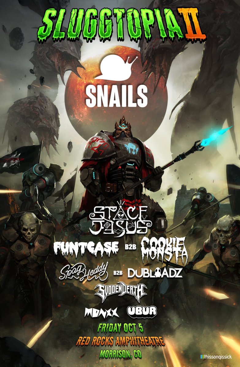 FuntCaseUK's tweet photo. SLUGGTOPIA 2! It's going to be a mad one with this line up, so RT & tag two friends for a chance to win tickets for you and your crew! #Sluggtopia2 https://t.co/lvYChyqyrw