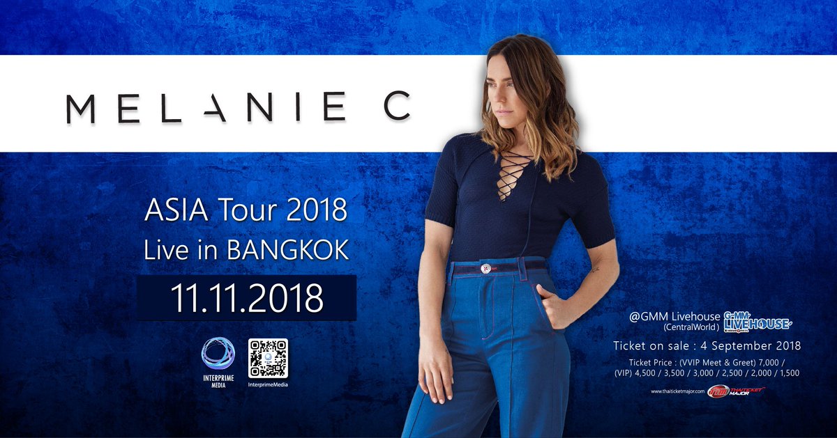 InterprimeM's tweet photo. Click>> https://t.co/NoB9WyJVPz
Fans of great voices are in for a treat when British pop singer Melanie C will coming to Thailand
Don’t miss this opportunity to experience the magnificent voice of Melanie C live in Bangkok. See you soon! #MelanieC #Interprime #SpiceGirl https://t.co/W1PAWqtVQ5