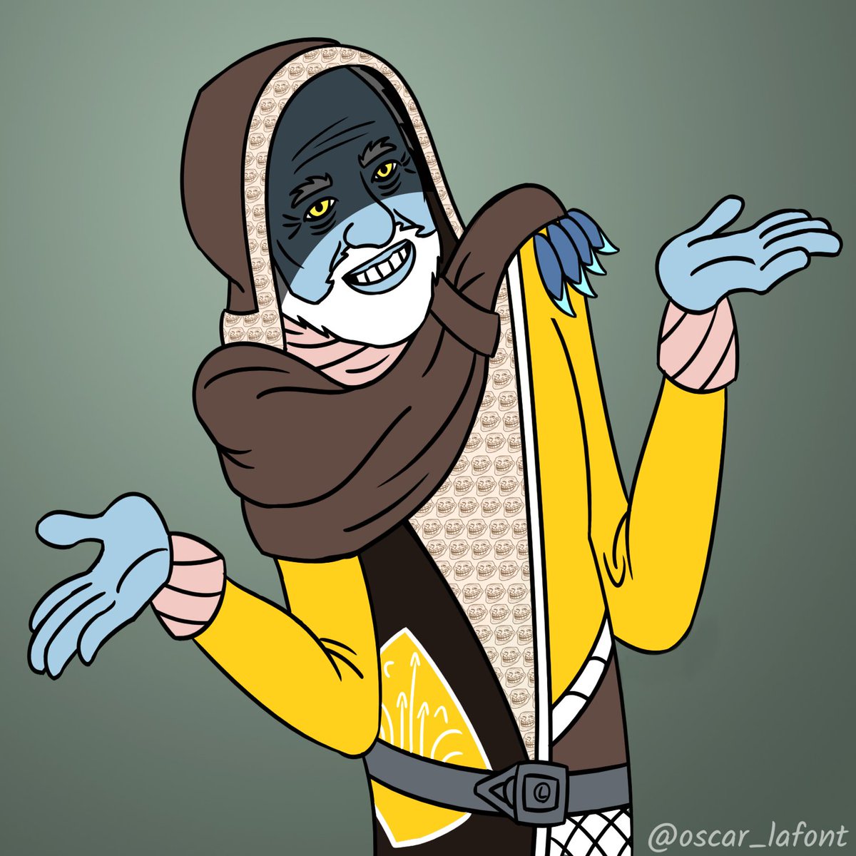 olafontart's tweet image. Hide the Pain Rahool.
#DestinyTheGame #Destiny2 #MasterRahool #Fanart