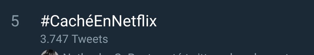 anadecachee's tweet photo. Ya somos tendencia en México 🇲🇽
#CacheEnNetflix https://t.co/kVrrXstPIP