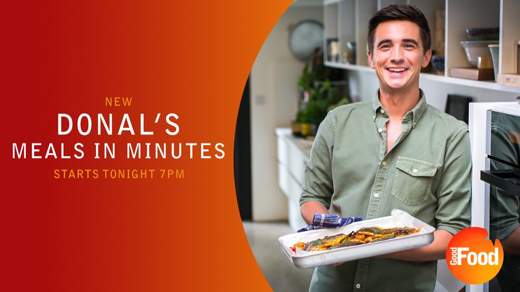 Brand new and exclusive to Good Food, Donal’s Meals in Minutes, starts tonight! 🥘

Tune in at 7pm.

Sky 133
Virgin 278
BT 313
TalkTalk 313