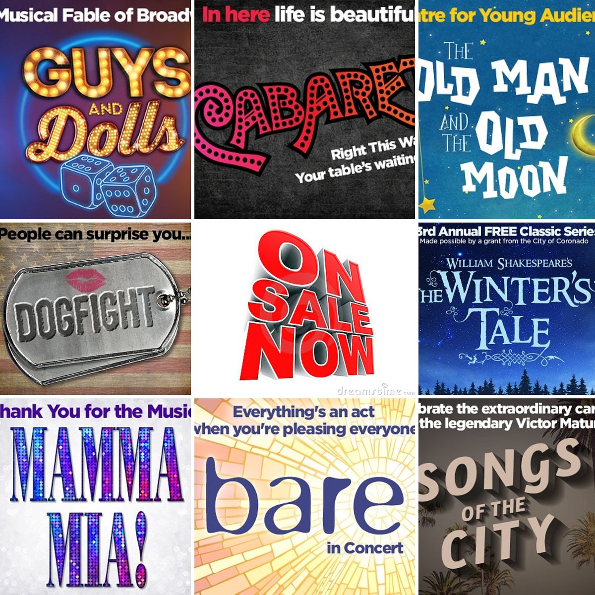 Subscriptions our now available for out 2019 Season and just look at that line up!!  Do it.
coronadoplayhouse.com/tickets/