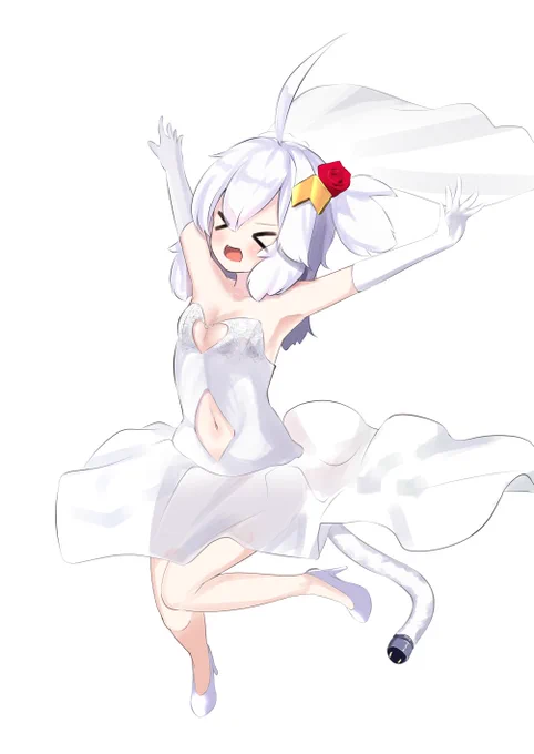 プリンちゃんのケッコン衣装で皆も限界突破しよう。#アズールレーン 