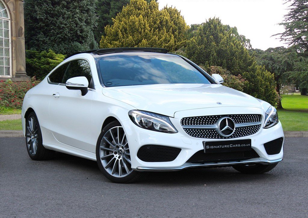 UKSignatureCars's tweet photo. This luxury 2018 Mercedes C Class is the perfect vehicle to add to your car collection. A fabulous 2 door coupe, the C Class AMG tops speeds of 146 miles as well as being an enjoyable automatic drive. https://t.co/JMC0auV8B2 #MercedesBenz #AMG #carsforsale #MondayMotivation https://t.co/kKoIIU4UVy