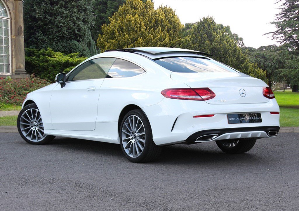 UKSignatureCars's tweet photo. This luxury 2018 Mercedes C Class is the perfect vehicle to add to your car collection. A fabulous 2 door coupe, the C Class AMG tops speeds of 146 miles as well as being an enjoyable automatic drive. https://t.co/JMC0auV8B2 #MercedesBenz #AMG #carsforsale #MondayMotivation https://t.co/kKoIIU4UVy