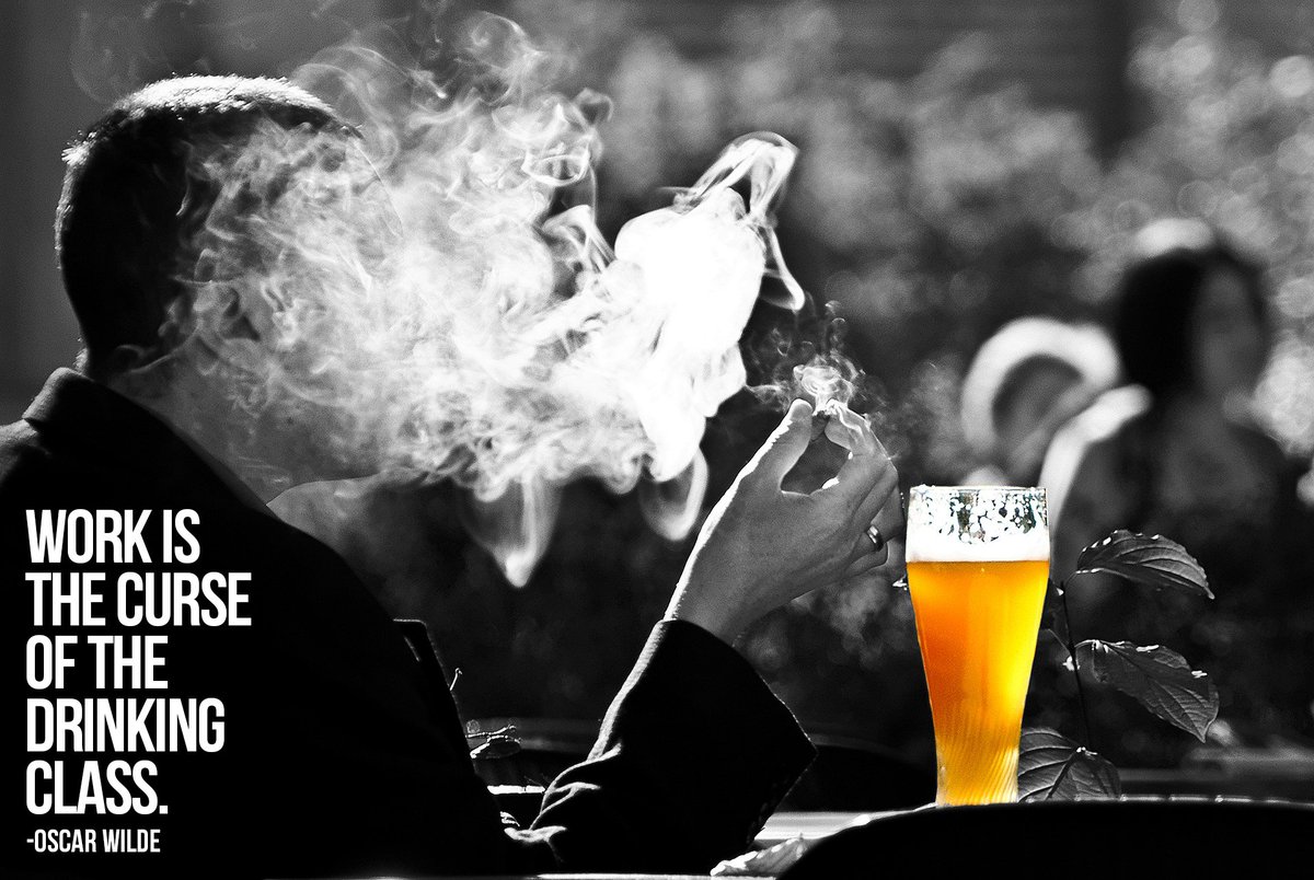 “Work is the curse of the drinking class.” #OscarWilde #Quotes #Beer