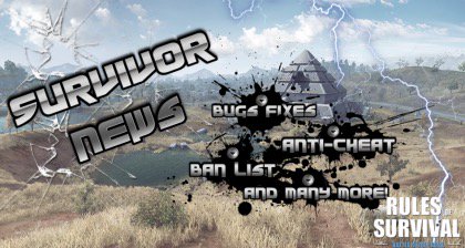 Survivors,
We are back again with the 25th survivor news article! In this one, we include some bug fixes, status about the in-game issues you've forwarded, the partial ban-list, and information about recent discoveries we made regarding hacks.

rulesofsurvival.16163.com/forum.php?mod=…
