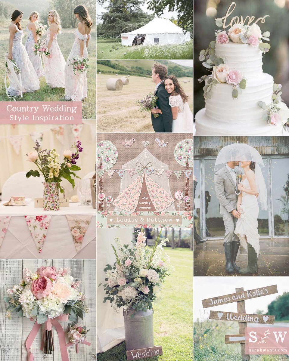 Sarah_wants's tweet photo. INSPIRATION... style the Country Wedding range of stationery with your whole day. Bunting, seasonal flowers and soft pastel tones. Add rustic wooden signs, milk churns, hay bales and wellies to create an authentic country touch. View the full range here: https://t.co/xouaYLL3uN https://t.co/kISsncTcdx